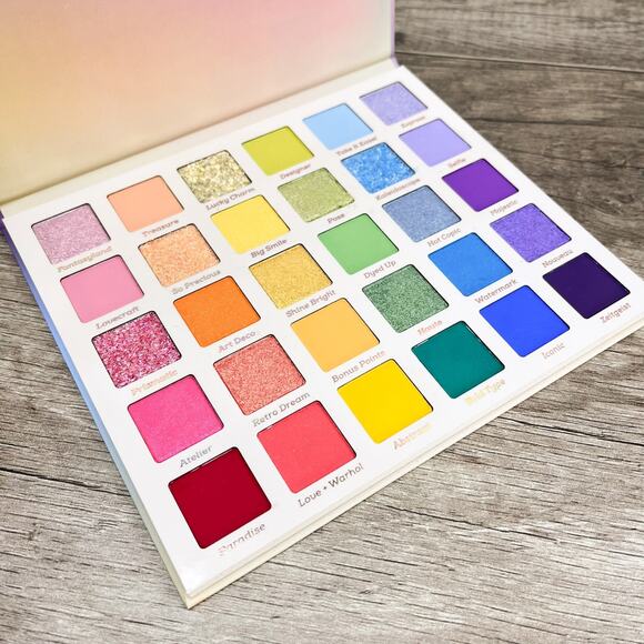 New Colourpop Fade Into Hue 30 Color Eyeshadow Palette Full Size~Rare - Picture 1 of 4
